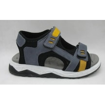 Toddler 386 Doğal Deri Anatomik Taban Çocuk Sandalet 26-30 Gri