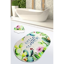 Hello Summer 70X120 Cm Banyo Halısı Paspas Yıkanabilir