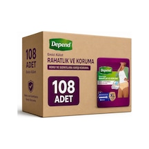 Depend Emici Külot Yetişkin Bezi Xl - Extra Large Kadın 108 Adet