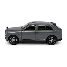 Gri Metal Lüks Suv Oyuncak Araba Açılır Kapılı Bagajlı Çek Bırak Model Araç