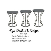 Brc Kumsaat Model 1038 Siyah Mermer Temper Cam Metal Transmisyon