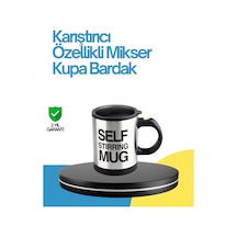 Mey İthalat Kendi Kendini Karıştıran Termos Kupa Pratik, Güçlü Motorlu Ve Termos Özellikli Gümüş