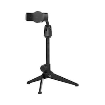 Pazly Çok İşlevli Bilgisayar Standı - Taşınabilir, Döndürülebilir Cep Telefonu Tripodu - Canlı Y Formatı - Yüksek Kalite Siyah Model