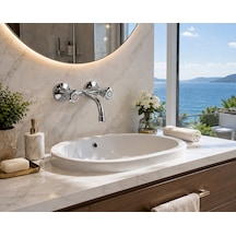 Lıfe Sabit Lavabo Bataryası Abdest Acar 05.04.800 Altın