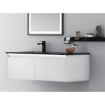 Orka Lisbon 110 Alt Modül + Lavabo Mat Beyaz Diğer