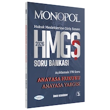 Hmgs Anayasa Hukuku Anayasa Yargısı Soru Bankası 3. Baskı Monopol Yayınları