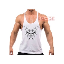 Tarzsokak Gym Tank Top Fitness Sporcu Atleti Gym38 Beyaz