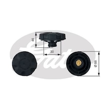 GATES RC248 Radyatör Kapağı E 60616364