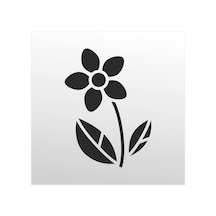Folyo Sticker Papatya 90 Cm Uzunluk Siyah