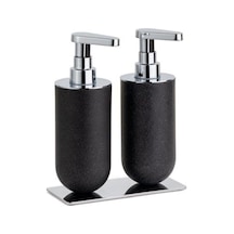 Li Sıvı Sabunluk Siyah Krom Renk 208x87x170 Mm Çok Renkli
