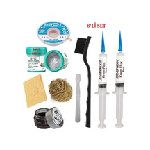 Best Krem Lehim 183 C 50gr Havya Uc Temizleyici Flux Lehim Toplama Cp-2515 Lehim Emme Teli Spatula Seti Tk02