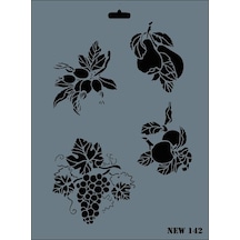 Rich New Seri N-142 Stencil 35X25 Cm