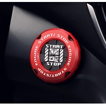 Dk Tuning Start Stop Kontak Butonu Kırmızı Metal Kaplaması 1 Adet