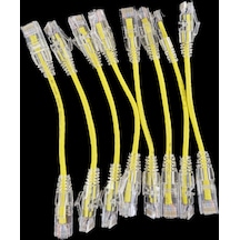 Oem Cat6a 10gıgabyte 50u 0.15cm 28awg Sarı Patch Cord Kablo