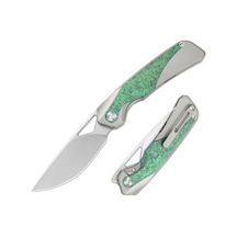 Topsail Kamp M390 Titanium & Crystallized Titanium Front Flipper Ki3735a4