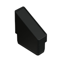 Cateksss 25x50 Mm Elips 5 Derece Profil Tapası 1.2 Mm Siyah - 4 Lü Paket