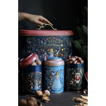 Fairytale Desenli Metal Ekmeklik Ve 3'lü Saklama Kabı Seti Desenli