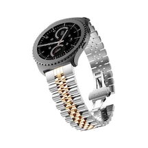 Galaxy Watch Active 2 40mm Uyumlu Krd-36 20mm Metal Zore Kordon-siyah