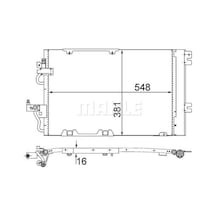 Mahle-knecht-behr Ac378000s Klima Radyatörü Astra H Zafira B A16xer 93178959