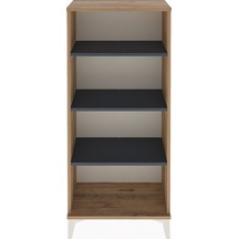 Arges Dolap 3 Raflı 60x30x134 Çam-antrasit Çam
