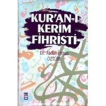 Kuranı Kerim Fıhristi Ciltli - Dr.Abdülvehhab Öztürk - Timaş