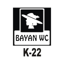 Iş Güvenliği Pvc Dekota Uyarı - Ikaz Levhası Bayan Wc Yazılı (258808638)