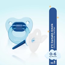 437 Wee Baby 2'li Damaklı Emzik No:1 Mavi 5 Adet