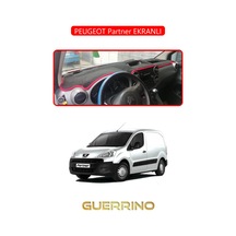 Peugeot Partner Ekranlıtorpido Koruma Halısı Kırmızı Kenar