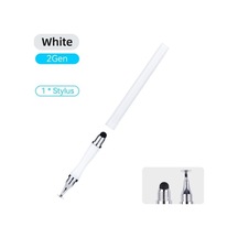 Novahub Beyaz Evrensel Çizim Tableti İçin 2'si 1 Arada Stylus Kalem Kapasitif Ekran Dokunmatik Kal Mobil Android Ios Kalem Stylus 56851396
