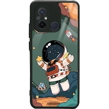 Xiaomi Redmi 12c Anime Astronot Tasarımlı Glossy Telefon Kılıfı Çok Renkli