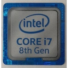OEM intel i7 8.cı Nesil Sticker Sticker Etiket D71