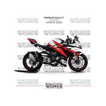 Cfmoto 450sr Kaplama Sticker Ride Or Die Design Motor Kaplama Modeli Hazır Kit Tüm Modeller Uyumlu Siyah