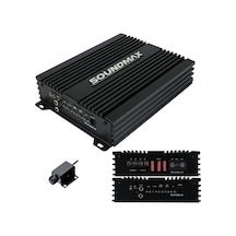 Soundmax Sx-n1000.1d Oto Anfi Mono 1000 Watt 1 Kanal Bass Kontrol
