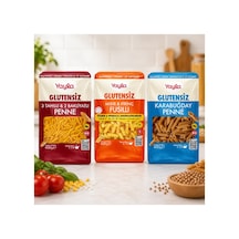 Yayla Glutensiz Vegan Diyet Makarna 3x400 Gr 3 Lü Karma Paket