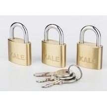 Kilit 3 Ortak Anahtarlı Pirinç Asma Kilit 30mm Blisterli