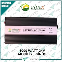 1000 Watt 24 Volt Modifiye Sinüs İnverter Alpex