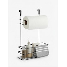 Dolap İçi Asılabilir Metal Kağıt Havluluk Ve Deterjan Sepeti Organizer Dolap Kapağına Asılabilir Kağıt Havlu Askılığı, Deterjan Düzenleyici Raf, Mutfak Ve Banyo Kapak İçi Metal Organizer Diğer