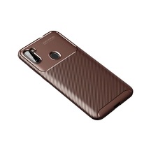 Samsung Galaxy A11 Kılıf Auto Focus Karbon Kapak - Kahverengi 0.2M-Çok Renkli
