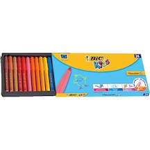 Bic Visa Jumbo Yıkanabilir Keçeli Boya Kalemi 24'lü