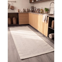 Vektör Sisal Halı Kaymaz Taban Silinebilir Yıkanabilir Modern Salon Mutfak Koridor Halısı Beyaz Beyaz