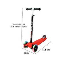 Yeni Nesil 3 Teker Led Işıklı Twister Maxi Scooter