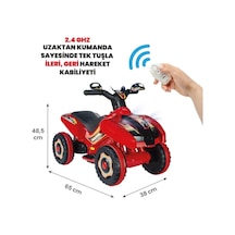 Kumandalı Akülü Araba 6 Volt 2-4 Yaş Kırmızı