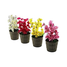Evidecor Yapay Çiçek Bahar Dalı Plastik Saksı - 30'li Paket Diğer