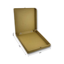 Baskısız Kraft Pizza Kutusu 30x30x3,5cm Orta Boy 50 Adet
