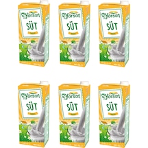Yörsan %3 Yağlı Süt 1 Lt X 6 Adet