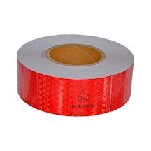 NYF Petekli Fosfor Bant Reflektiv 5,5 cm x 50 Mt Kırmızı (Emark B