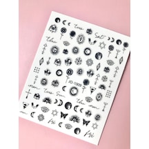 Gotik Dizayn Tırnak Sticker Tırnak Etiketi Nail Art Jo-1009