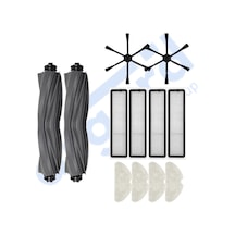 Dreame D10s, D10s Pro, D9 Max Gen 2 Uyumlu 2 Ana Fırça 2 Yan Fırça 4 Filtre 4 Mop Pkt-iasgf0000955
