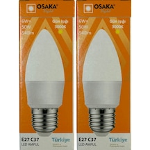 Osaka 6w 50w 3000k Sarı Işık E27 Duylu Led Ampul 2 Adet