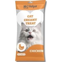 Mofelya Yüksek Proteinli Tavuklu Krem Kedi Ödül Maması 15 Gr 4'lü